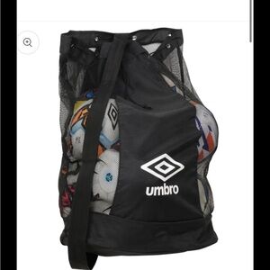 Umbro Black Duffel Bag with Durable Design
